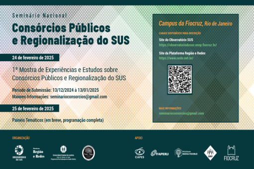 Observatório do SUS promove Seminário Nacional de Consórcios Públicos de Saúde