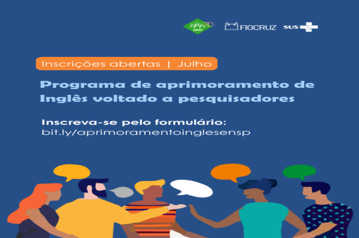 Abertas as inscrições para a turma de julho do Programa de Aprimoramento do Inglês para Pesquisadores da ENSP