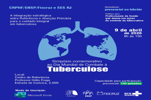 Especialistas debatem desafios do controle da tuberculose em simpósio do Hélio Fraga/ENSP