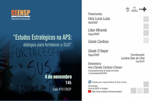 CEENSP debate estudos estratégicos na APS para fortalecer o SUS